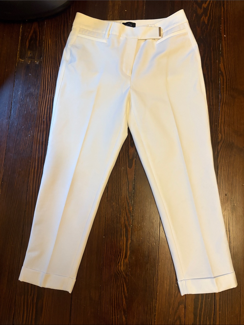 Tailored White Business Pants - Classic Cropped Trousers